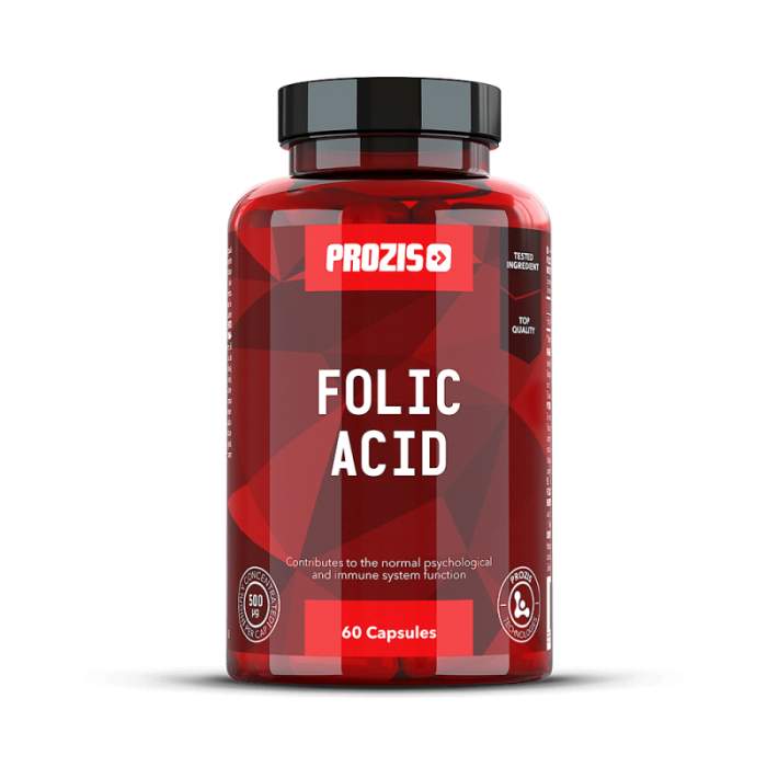 Prozis Folic Acid 500mcg / 60caps.